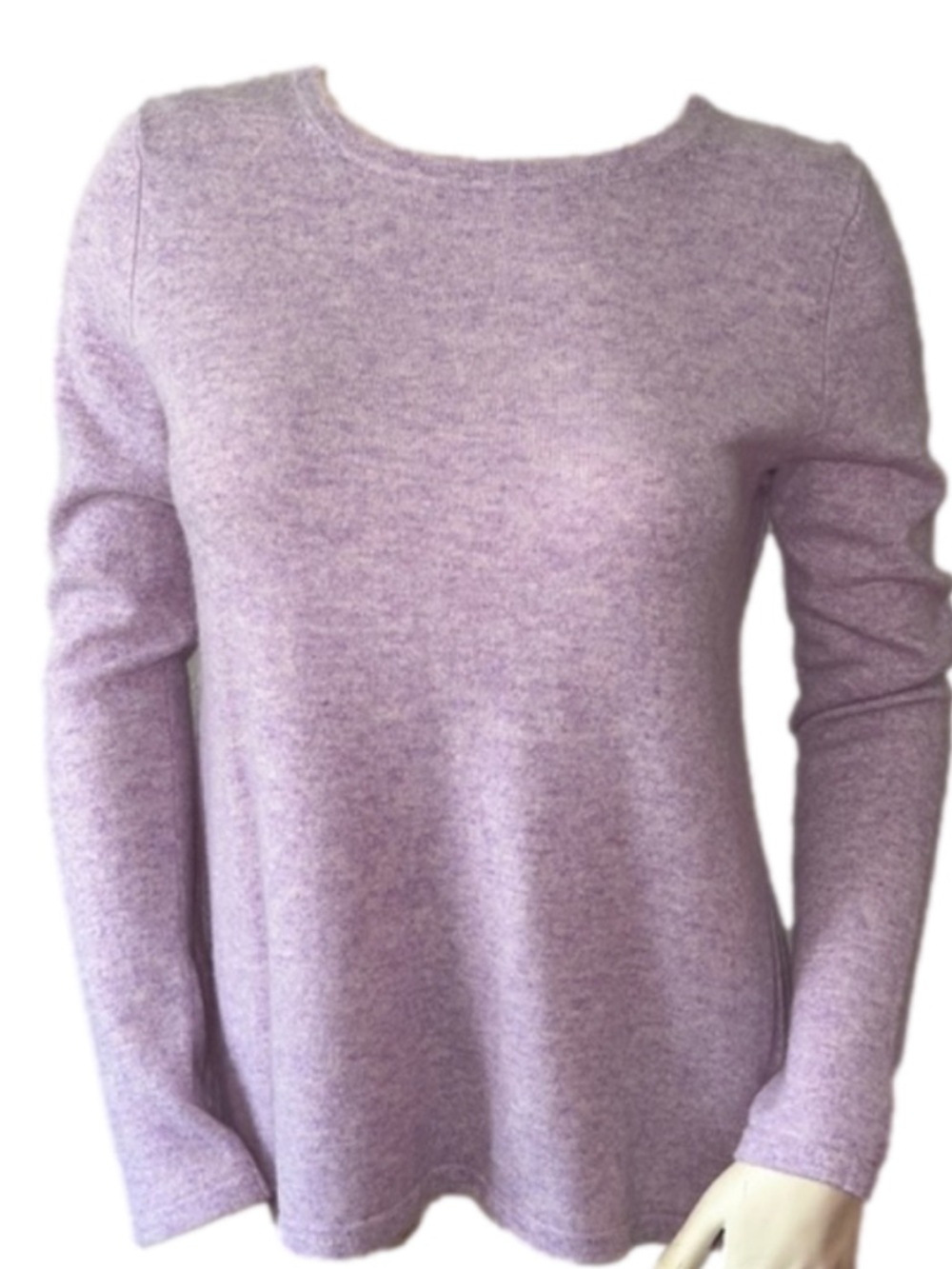 Adrienne Vittadini  100% 2- ply Cashmere Long Sleeve Tunic Sweater. Size Small